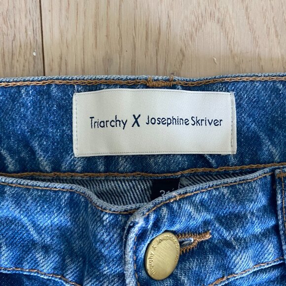 Josephine Skriver x Triarchy Relaxed-Fit Distressed Jeans - Picture 6 of 7